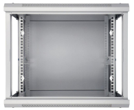 Extralink Szafka wisząca rack 9U 600x600 szara szklane drzwi EX.8581 - 489305 - zdjęcie 3